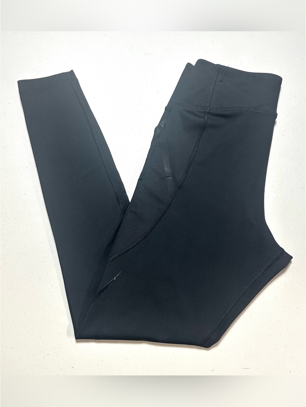 Nike Dri-FIT Women’s Black Leggings Size M Mesh Panel Athletic Workout Pants - Picture 7 of 9